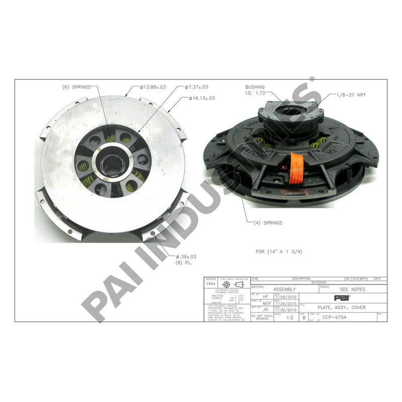 CLUTCH ASSEMBLY 11HB4155AP2