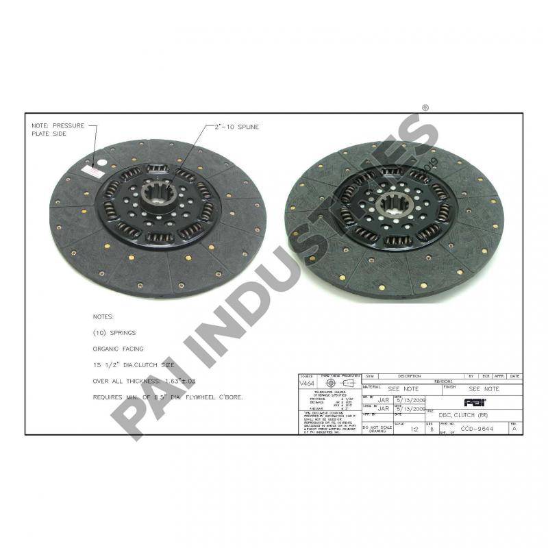 REAR REAR CLUTCH DISC 128446