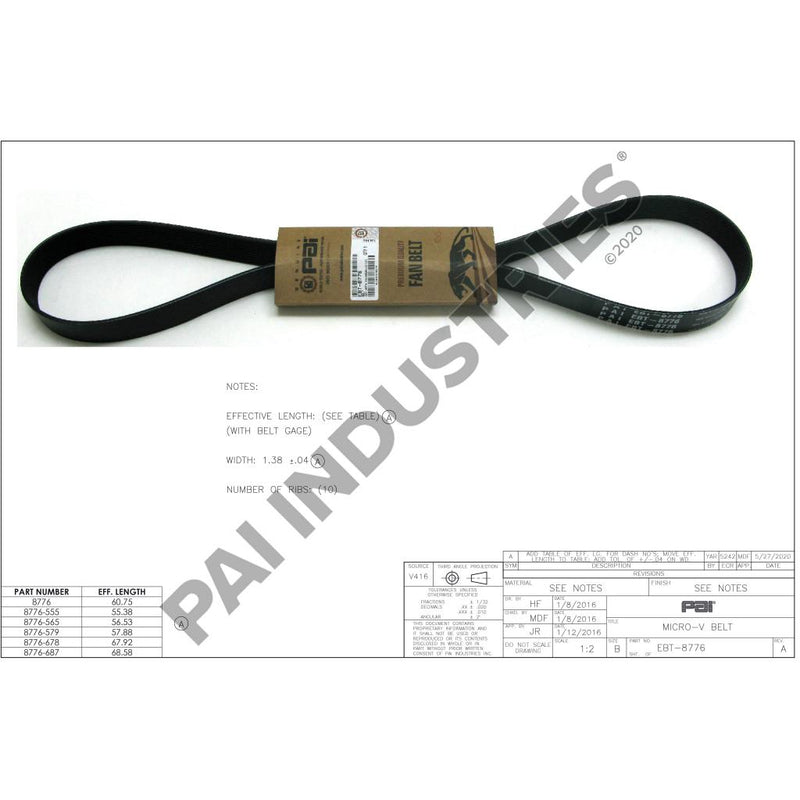 SERPENTINE BELT 88GB449P605