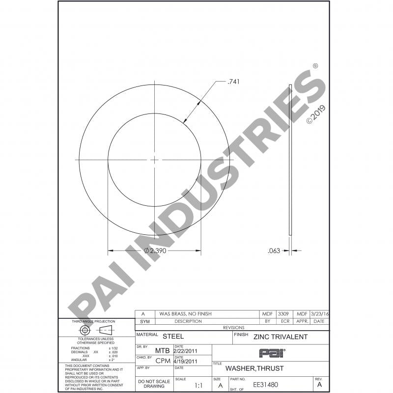 THRUST WASHER 18346