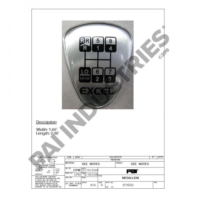 SHIFT MEDALLION 5586116