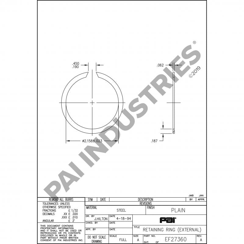 RETAINING RING 15417