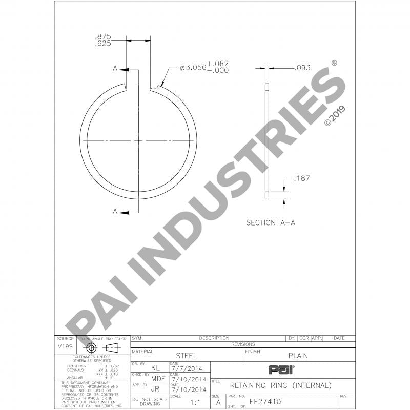 RETAINING RING 14750