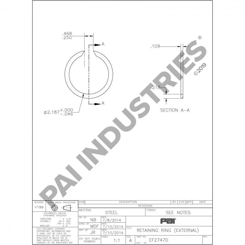 RETAINING RING 16980
