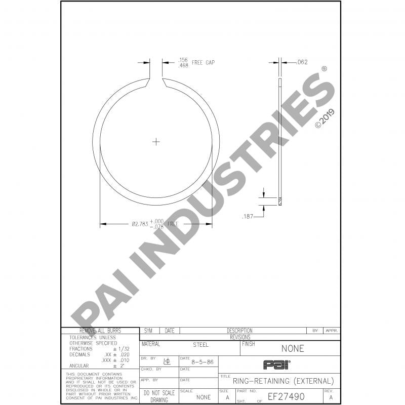 RETAINING RING 18135