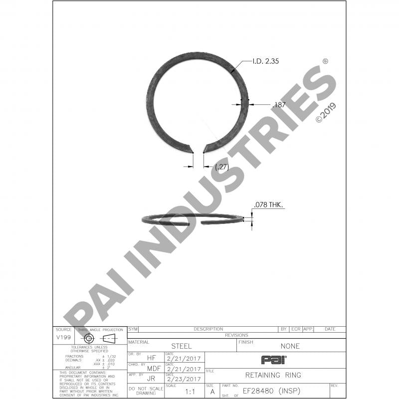 RETAINING RING 19198