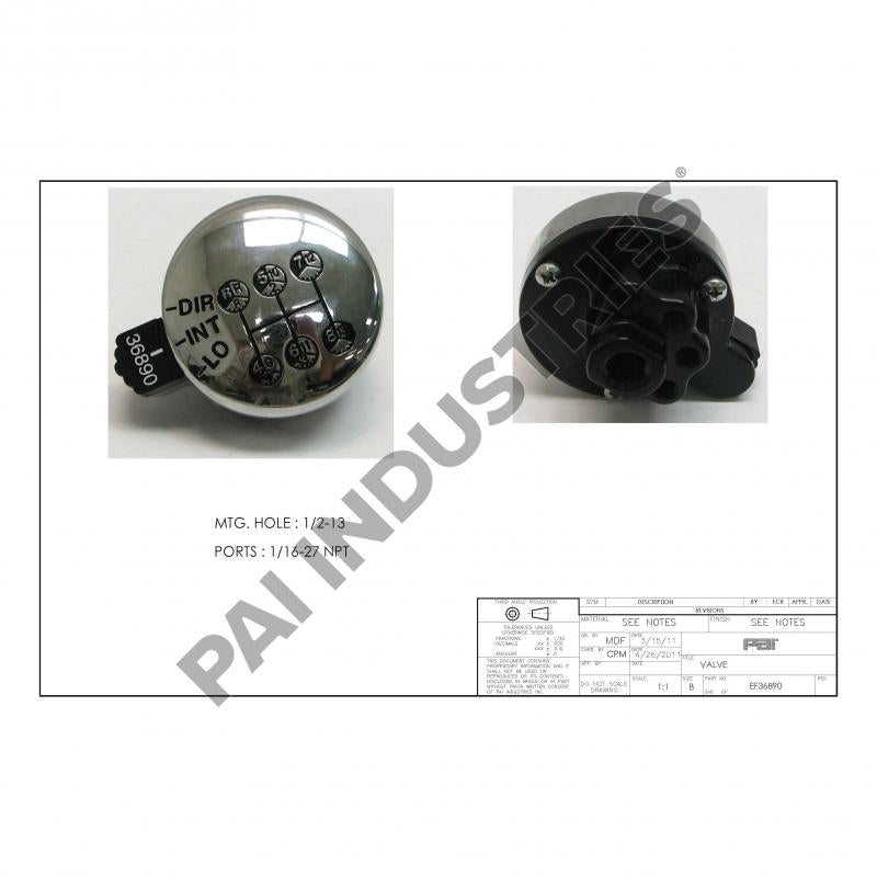 SELECTOR VALVE A-4490