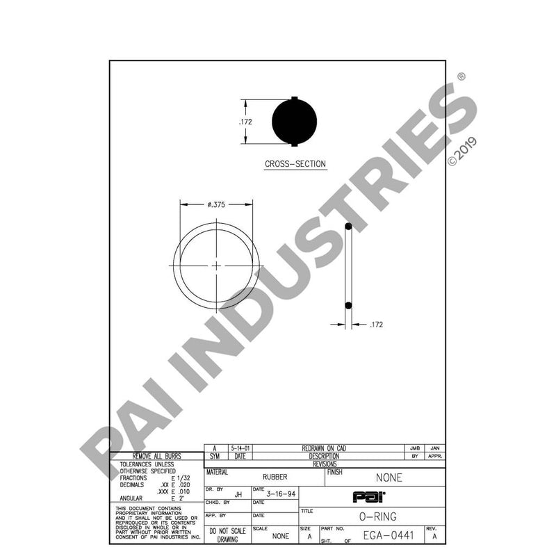 O-RING 446GC138B