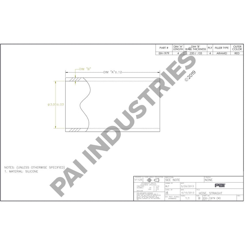 INLET HOSE 744GB310