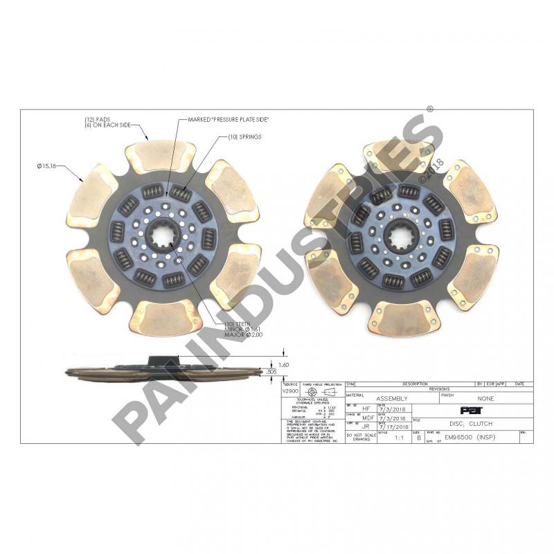 CLUTCH DISC 128540