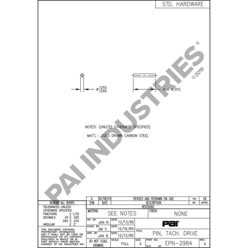 DOWEL PIN 31AX13