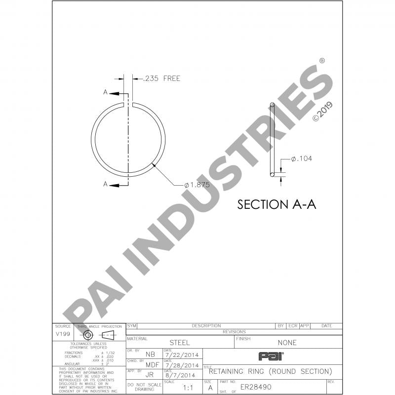 RETAINING RING 2297-E-5335
