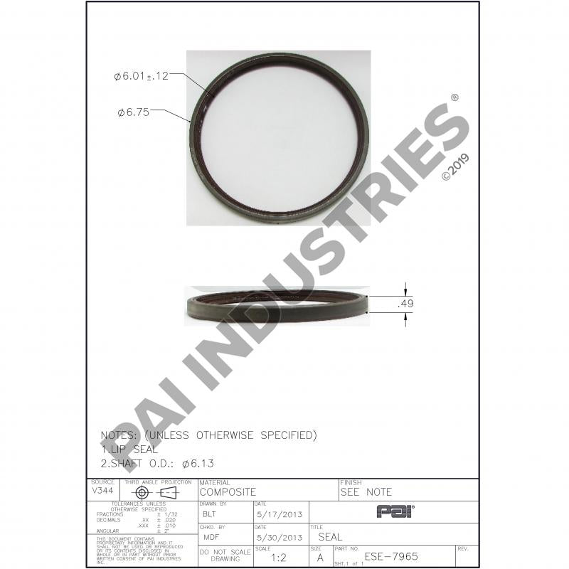 REAR CRANKSHAFT SEAL 446GC235A