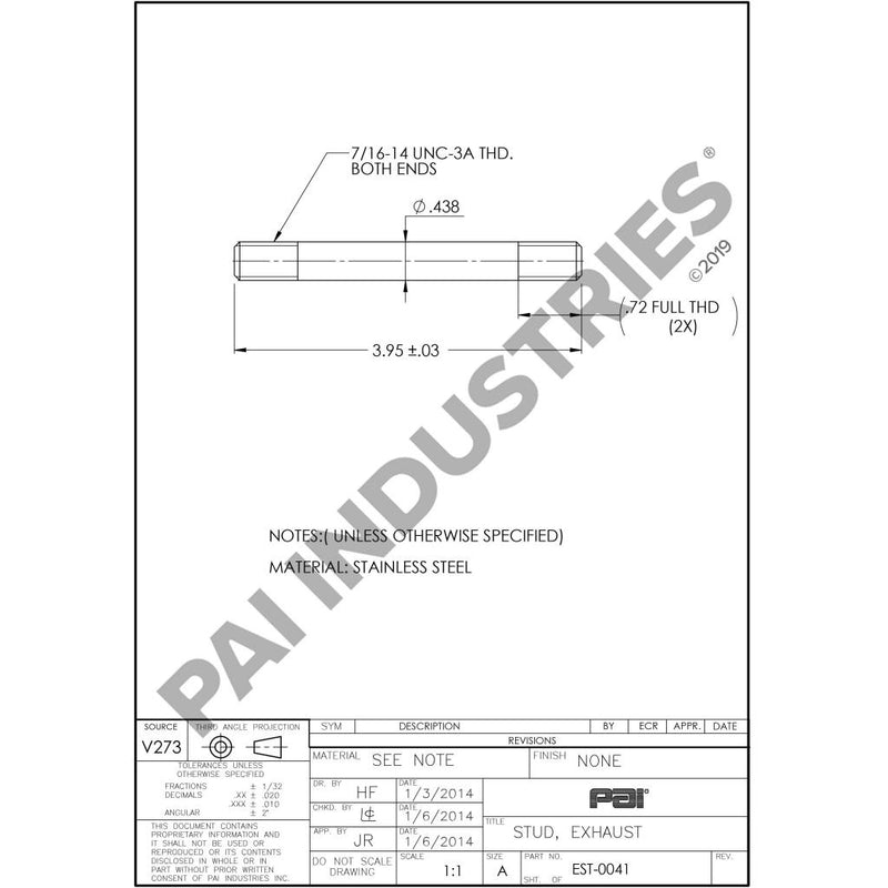 STUD 616GC28A