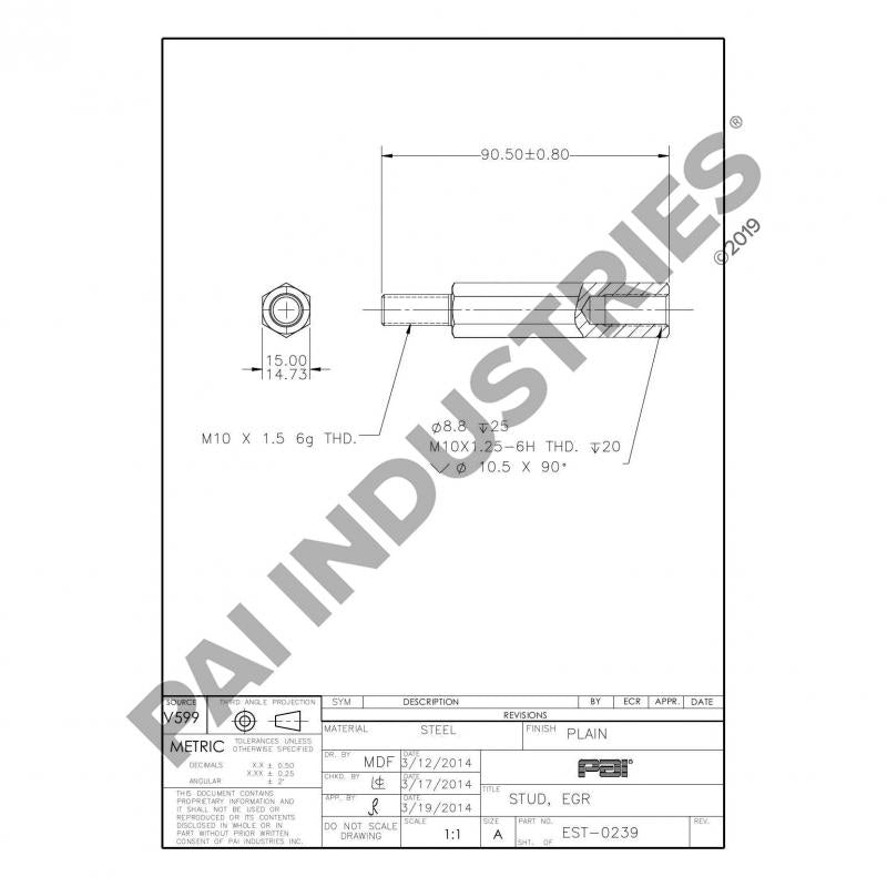 STUD 616GC278M