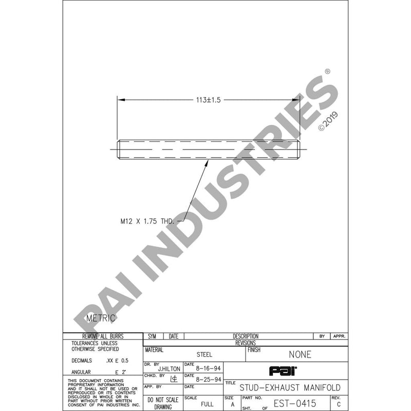 STUD 616GC245M