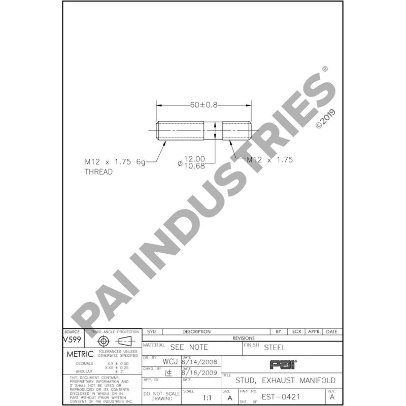 STUD 616GC245M3