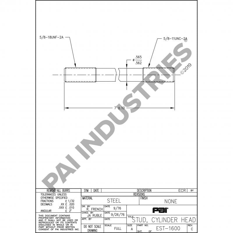 STUD 610GC1123