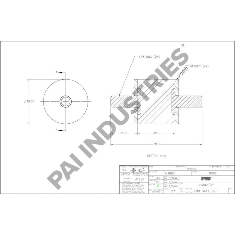 SHUTTER INSULATOR MOUNT KIT 20QL286