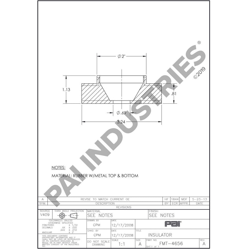 FRONT ENGINE INSULATOR 20QL313M