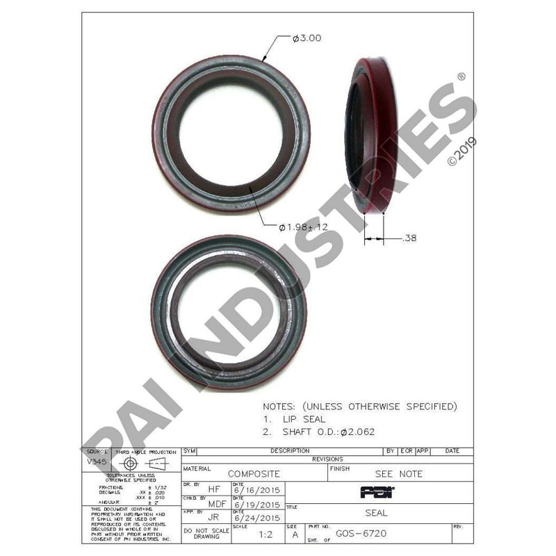 INPUT SHAFT SEAL 88AX454