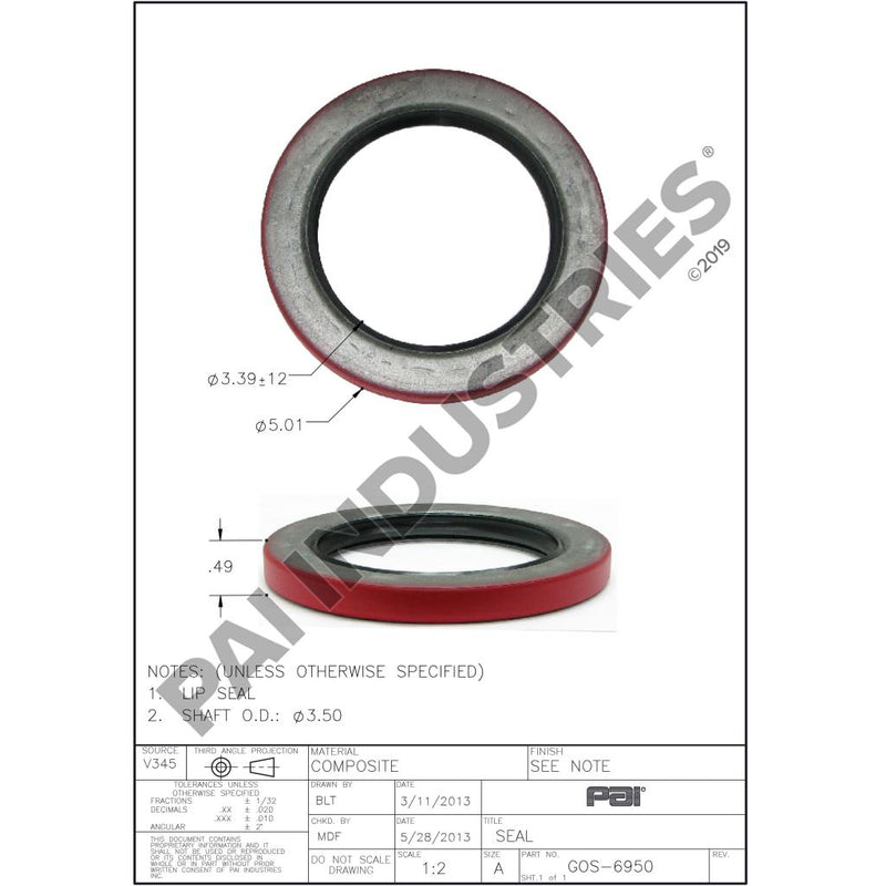 REAR SEAL 88AX391P2