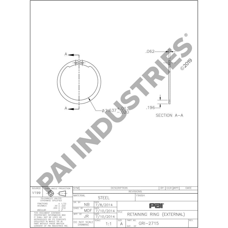 RETAINING RING 97AX239