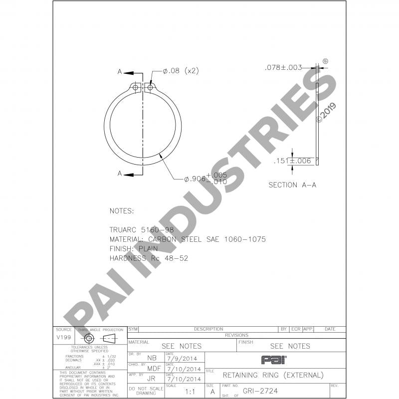 RETAINING RING 4302080