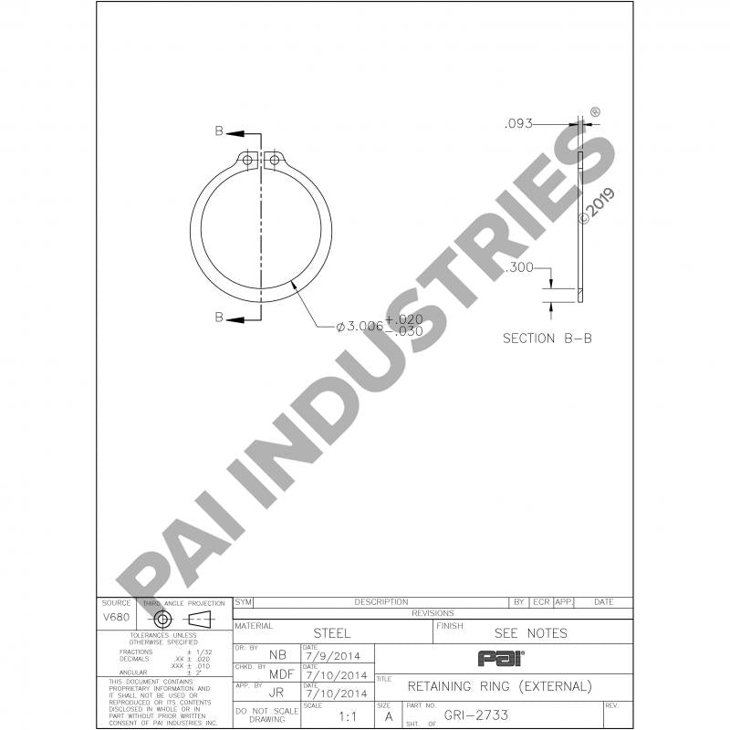 RETAINING RING 97AX159