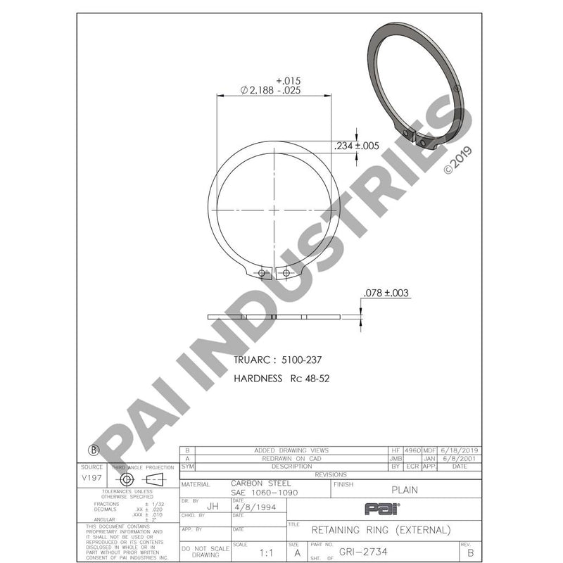 RETAINING RING 97AX151