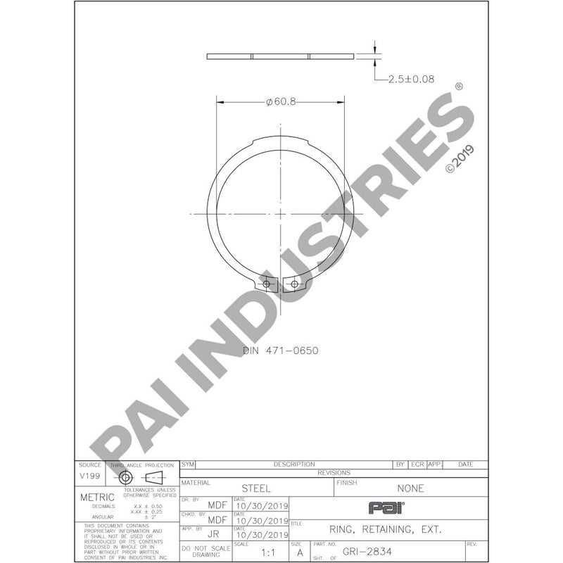 RETAINING RING 555AM5