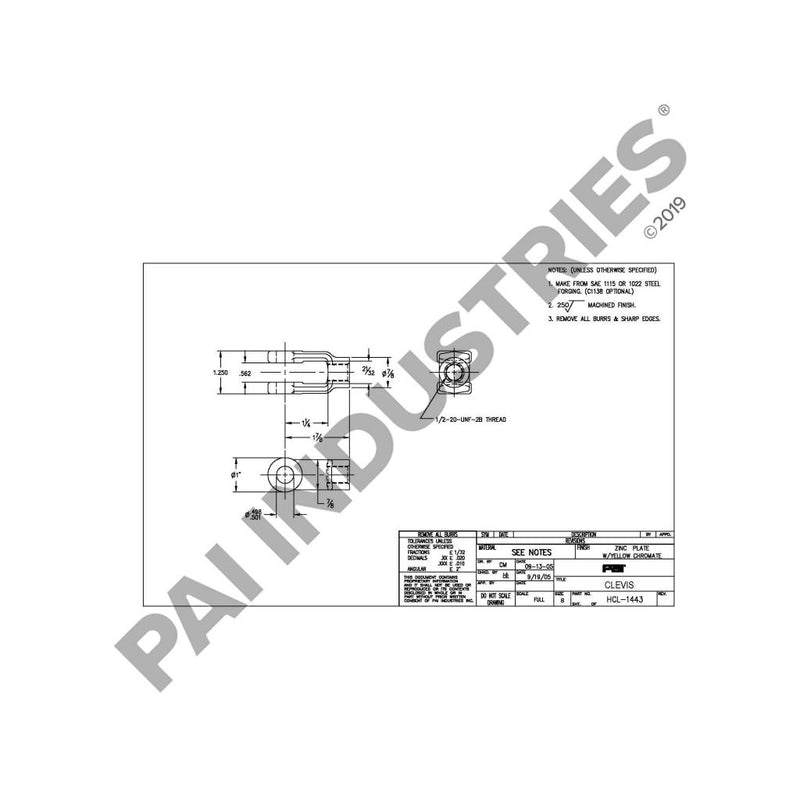 CLEVIS 84AX190