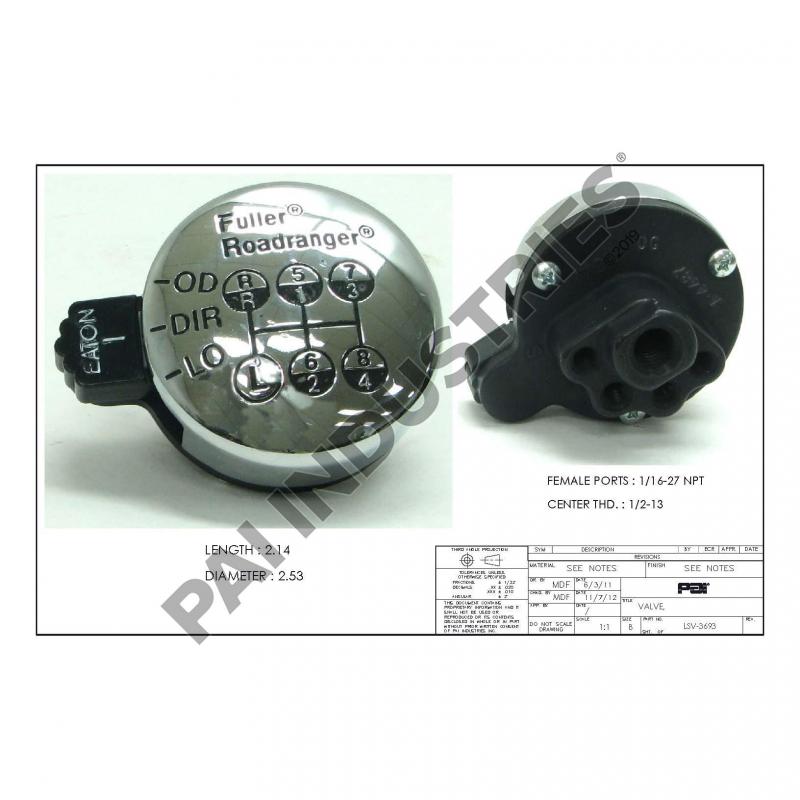 SELECTOR VALVE 3088-A4487