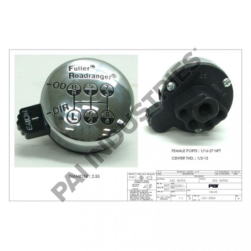 SELECTOR VALVE 3088-A4491