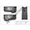 INTERNATIONAL 444 7.3L OIL PAN 1830836C91 (REAR SUMP)